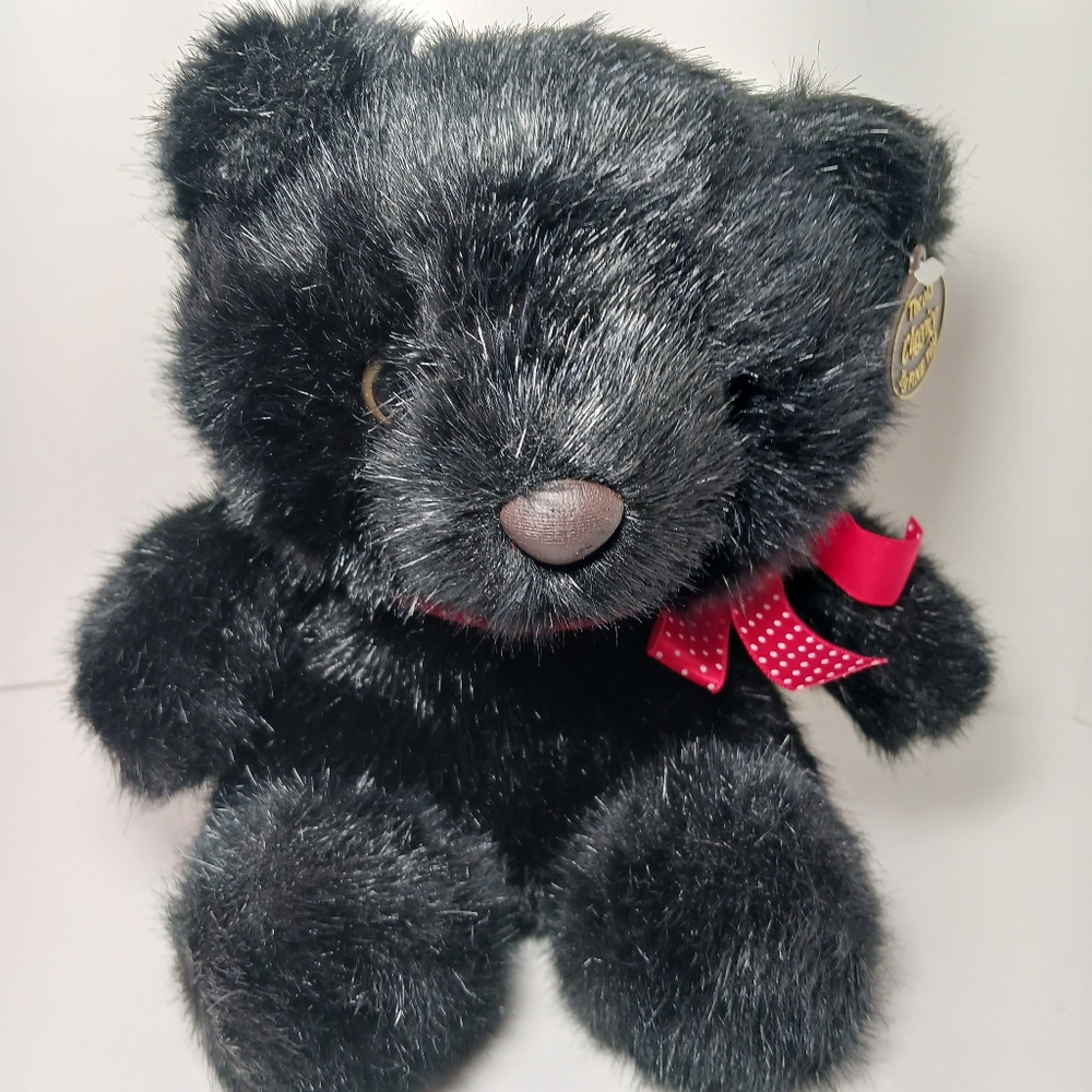 The Old Classics By FINE TOY Black Bear  8" Made in Korea
